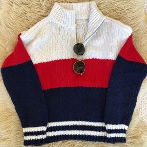 Adorable cropped knit sweater